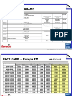 Tarife Europa FM Martie 2013