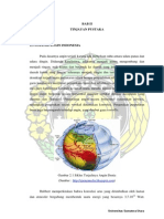 Chapter II.pdf  Pada dasarnya angin terjadi karena ada perbedaan suhu antara udara panas 
udara  dingin.  Didaerah  katulistiwa,  udaranya  menjadi  panas  mengembang  
menjadi  ringan,  naik  keatas  dan  bergerak  ke  daerah  yang  lebih  dingin.  Sebalik
daerah  kutub  yang  dingin,  udaranya  menjadi  dingin  dan  turun  ke  bawah.  Den
demikian terjadi suatu perputaran udara berupa perpindahan udara dari kutub utara
garis katulistiwa menyusuri permukaan bumi dan sebaliknya suatu perpindahan ud
dari garis katulistiwa kembali ke kutub utara, melalui lapisan udara yang lebih tin
Angin  dapat  bergerak  secara  horizontal  maupun  vertikal  dengan  kecepatan  y
dinamis  dan  fluktuatif.  Pergerakan  angin  secara  horizontal  dinamakan  adve
sedangkan  pergerakan  secara  vertikal  dinamakan  konveksi.  Pergerakan  perputa
bumi juga berpengaruh terhadap angin, yang disebut gaya coriollis.