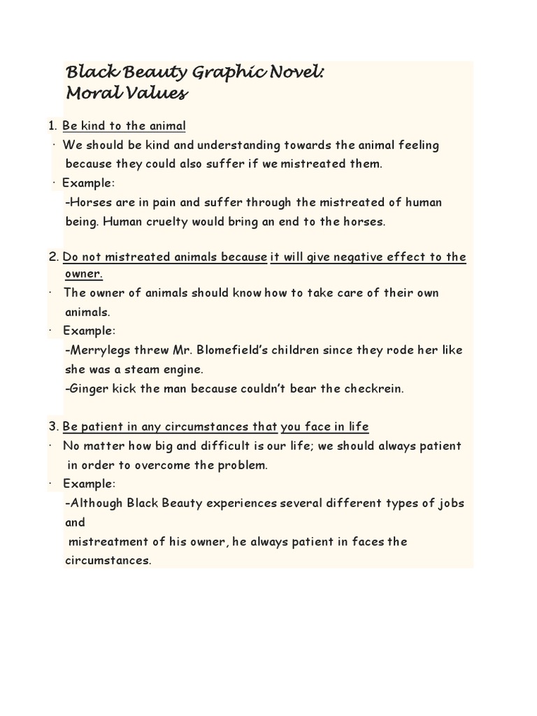 What is the theme of black beauty picture