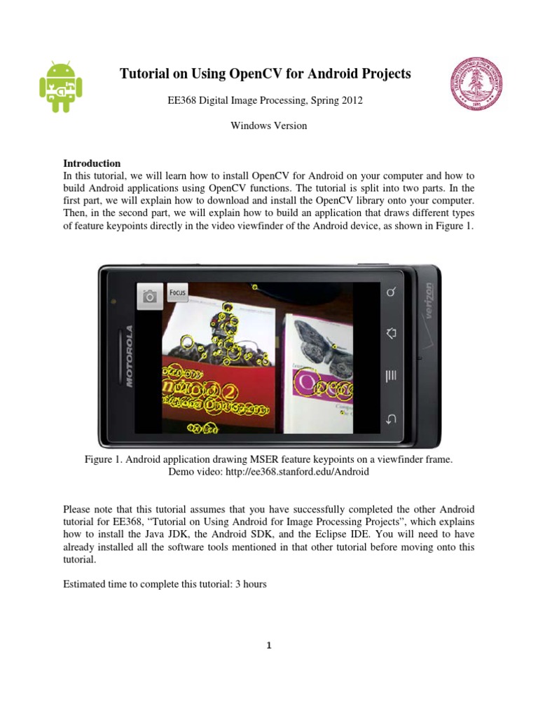 Tutorial 2 OpenCV For Android Setup Windows | PDF | Android (Operating ...