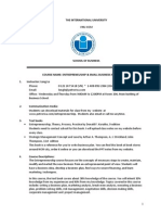 Entrepreneuship Syllabus PDF