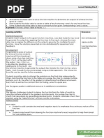 Tables of Functions Lesson Plan