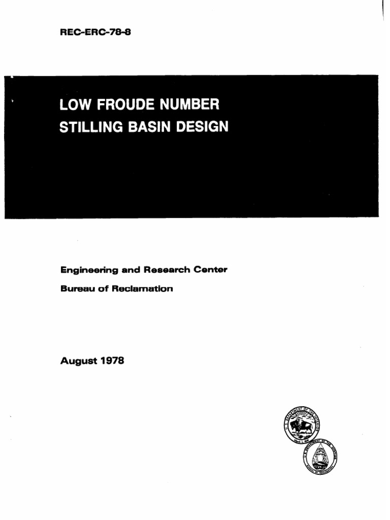 USBR Stilling Basin Design PDF | PDF