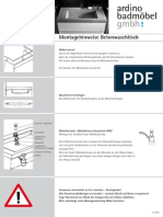 Montagehinweise Betonwaschtisch