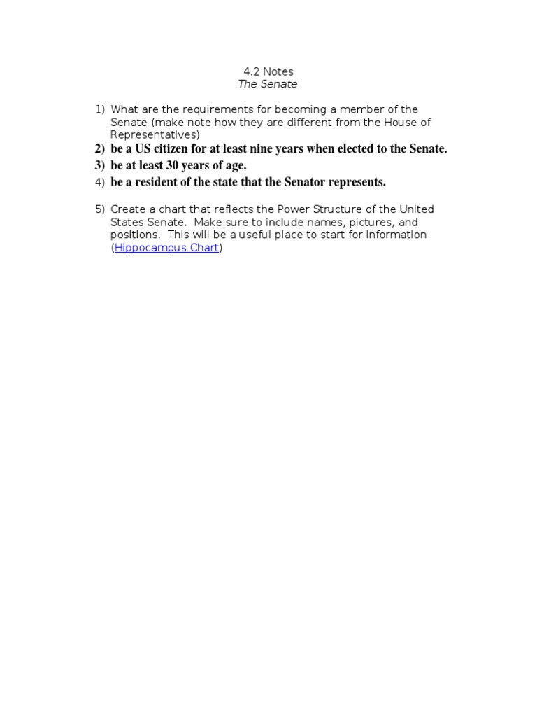 Senate Membership Requirements & Structure | PDF | Social Science