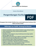 Penjelasan Mendikbud Kur 2013 KPD Nara Sumber Pelatihan