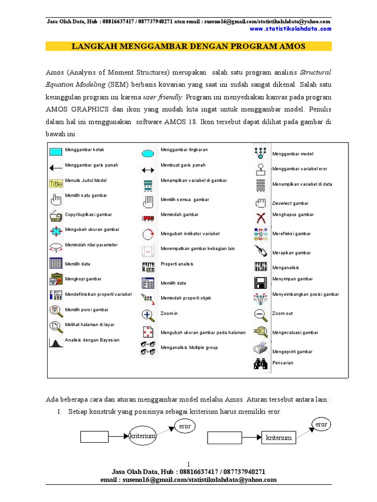 Amos | PDF | Metode & Bahan Ajar | Komputer