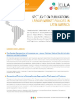 SPOTLIGHT ON PUBLICATIONS: Labour Market Policies in Latin America