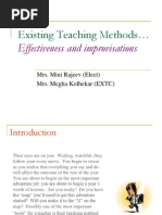 Existing Teaching Methods