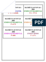 MATRÍCULAS NOVA- Etiquetas