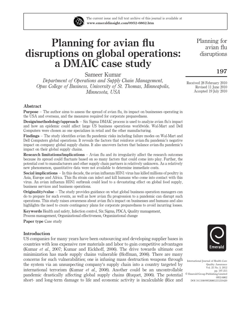 Avian Flu Impact on Global Supply Chains | PDF | Avian Influenza ...