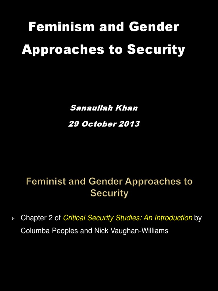 Feminism's Impact on Security Studies | PDF | Gender | Gender Studies