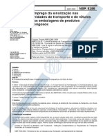 NBR 8286 - EMPREGO DA SINALIZAÇÃO NAS UNDIADES DE TRANSPORTE E DE ROTULOS NAS EMBALAGENS DE PRODUTOS PERIGOSOS.pdf