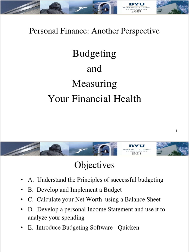 Personal Finance and Budgeting Basics | PDF | Loans | Balance Sheet