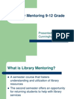 Library Mentoring 9-12 Grade