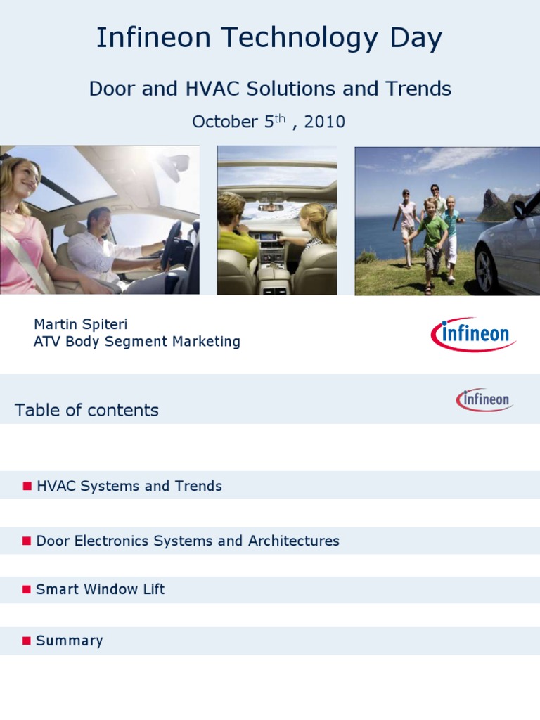 Infineon Technology Day: Door and HVAC Solutions and Trends | PDF ...