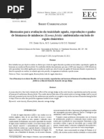 Bioensaio para avaliação de toxidade aguda_reprodução e ganho de biomassa de
