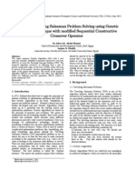 Enhanced Traveling Salesman Problem Solving Using Genetic Algorithm Technique With Modified Sequential Constructive Crossover Operator