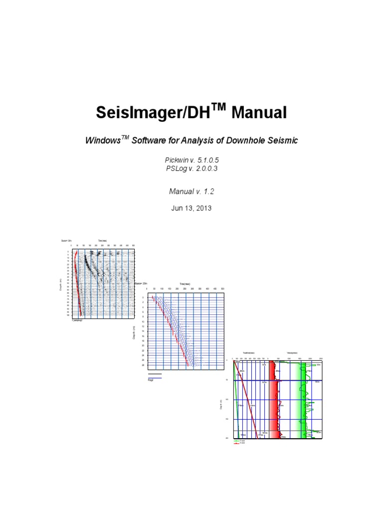 Downhole Seismic Analysis Software Manual | PDF | Seismology ...