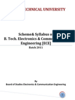 Scheme of B - Tech ECE Batch 2011 - Uploaded - 06 - 06 - 13 PDF