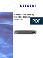 Wireless Cable Gateway CG3000D-1CXNAS: User Manual