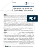 Prescription of Topiramate To Treat Alcohol Use Disorders in The Veterans Health Administration