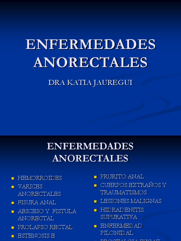 Enfermedades Anorrectales: Guía Clínica | PDF | Hemorroides ...