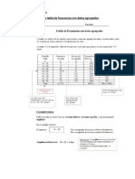 Guía de Tabla de Frecuencia Con Datos Agrupados