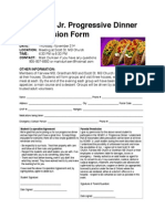 NEMBY Jr. Progressive Dinner Permission Form