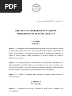 Estatuto CONESC- versão preliminar