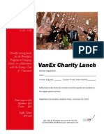 VanEx Charity Lunch Registration 2013