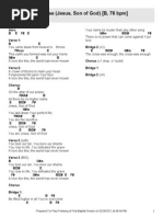 Altar of Our Praise (Jesus, Son of God) (B, 76 BPM) : Intro: B E F# E Verse 1: B E F#sus E G#M E B Verse 2: G#M B/D# F#