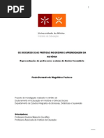 OS DISCURSOS E AS PRÁTICAS NO ENSINO E APRENDIZAGEM DA HISTÓRIA.proposta