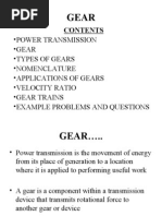 Download introduction to Gears by sandeep_gaikwad2 SN18002057 doc pdf