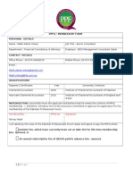 PPFQ - Membership Form Personal Details: Introduced By: PPFQ No. Signature