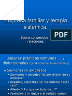 Empresa Familiar y Terapia Sistémica