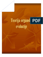 Teorija Organske Evolucije Vezba 1 PDF