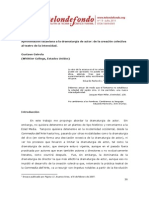 Aproximacion Lacaniana A La Dramaturgia de Actor de La Creacion Colectiva Al Teatro de La Intensidad