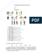 Family Members / Possessive Adjectives Activity