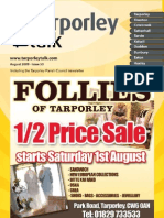 Tarporley Talk August 2009