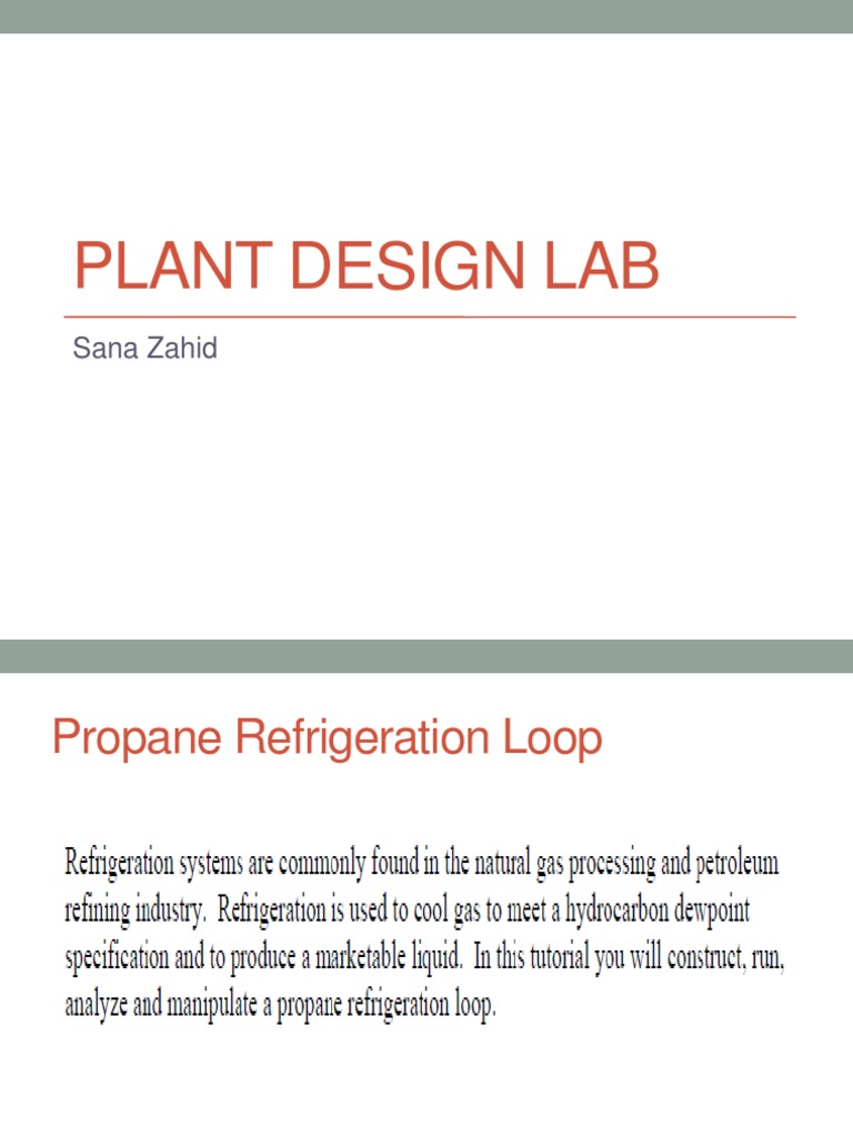 Propane Refrigeration Loop Design Guide | PDF