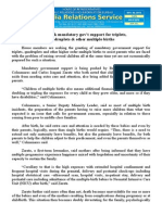 Oct30.2013.docsolons Seek Mandatory Gov't Support For Triplets, Quadruplets & Other Multiple Births