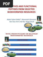 Download BIOACTIVE AND FUNCTIONAL PEPTIDES FROM SELECTED BIODIVERSIFIED RESOURCESpdf by Hafiz Jamaludin SN180115791 doc pdf