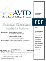 avid parent flyer