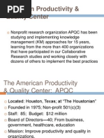 APQC KM Program Framework Guide | PDF | Knowledge Management | Knowledge