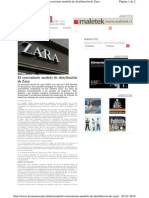 TECNOMERCADO ONLINE El Conveniente Modelo de Distribuciooon de Zara