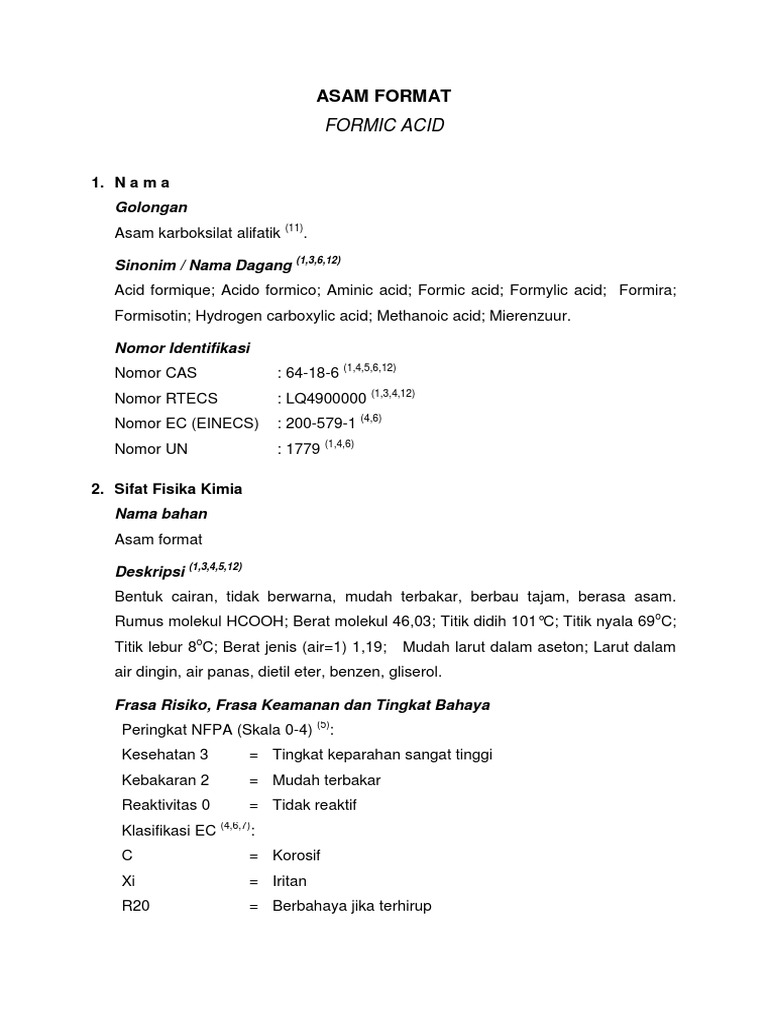 Asam Format Upload | PDF | Kesehatan Holistik | Sains & Matematika