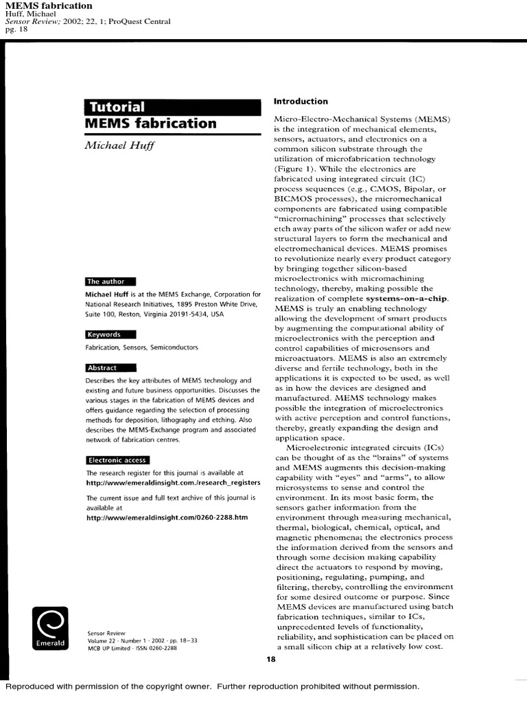 Sensor Review 2002 22, 1 Proquest Central PDF
