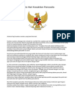 Pidato Hari Kesaktian Pancasila