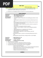 Sales Executive Resume Sample